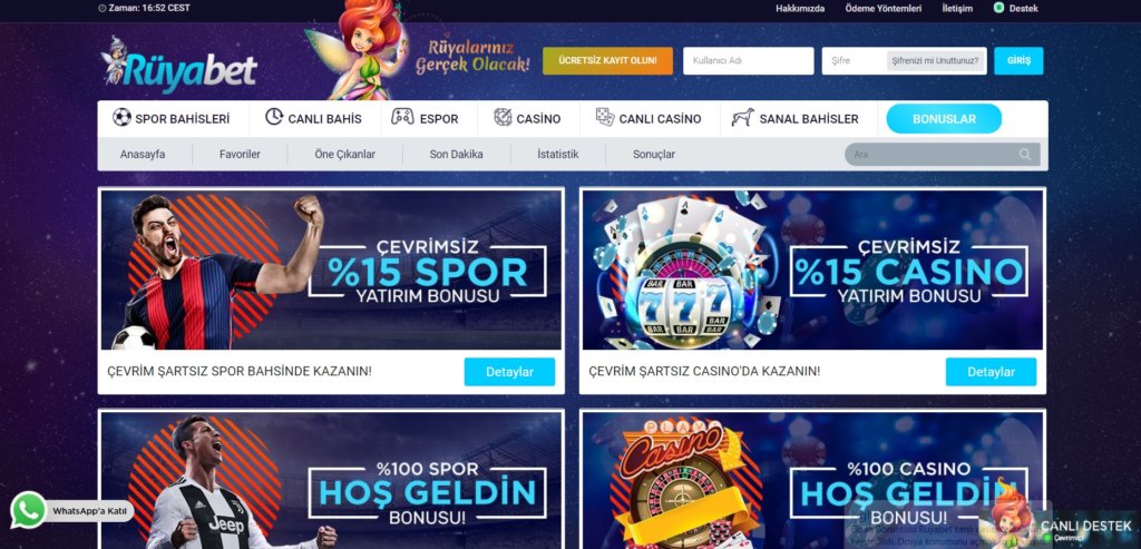 Rüyabet online bahis ev casino sitesi